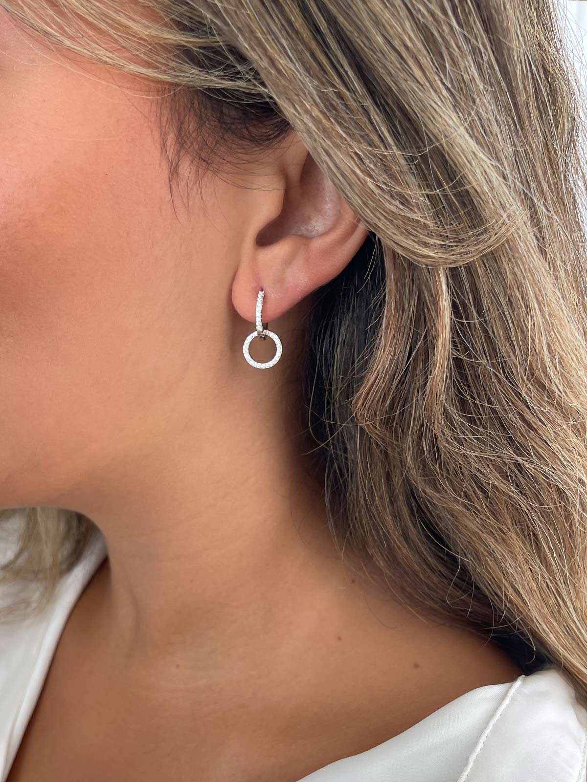 עגילי חישוקים נופלים