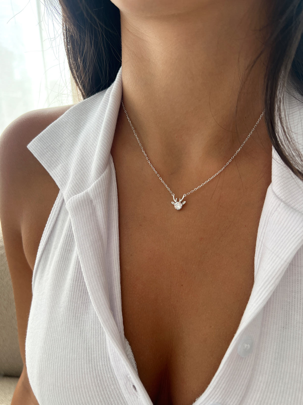 שרשרת צמודה סוליטר אייל קטן