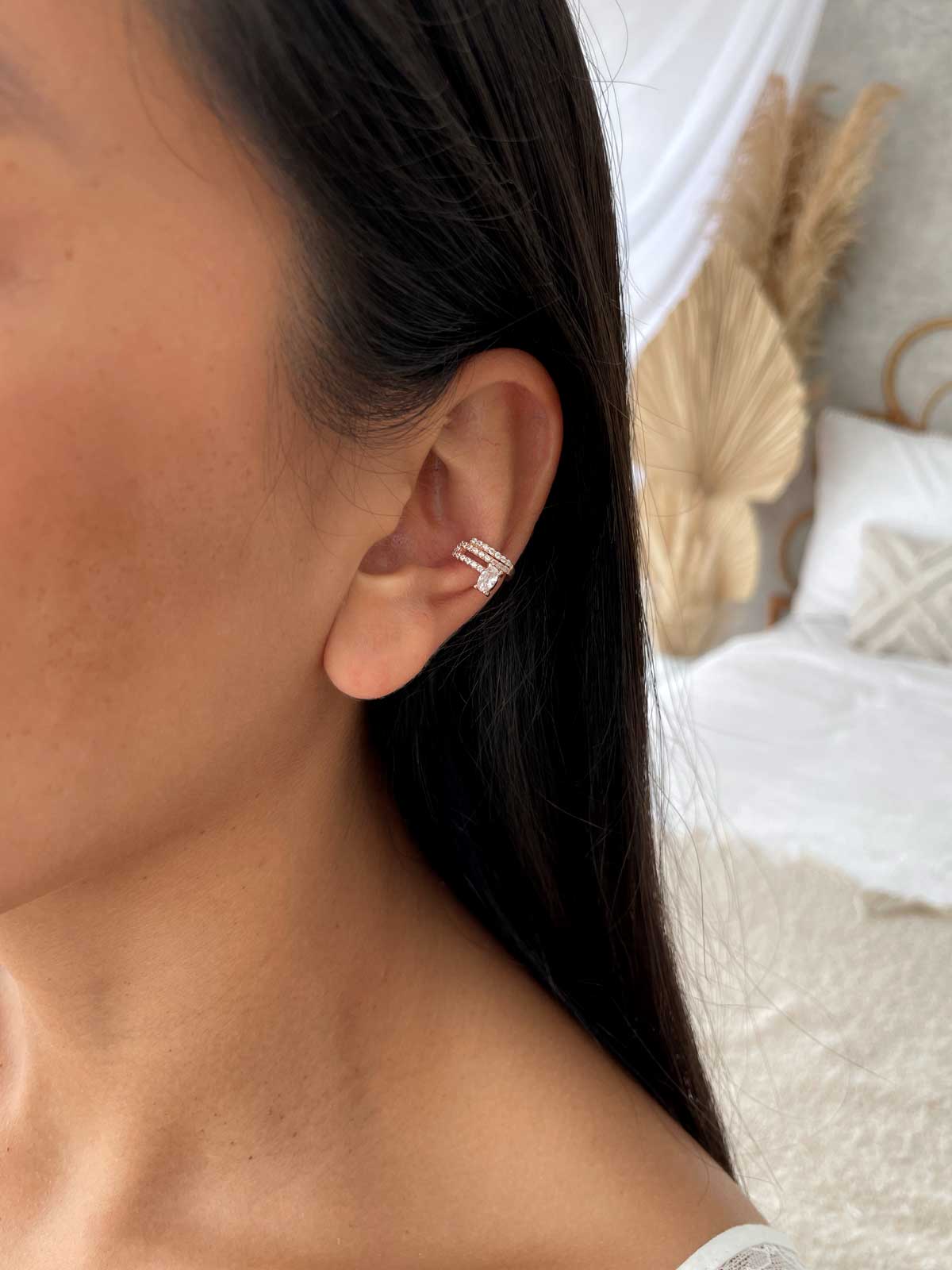 עגיל הליקס שורות וזירקון