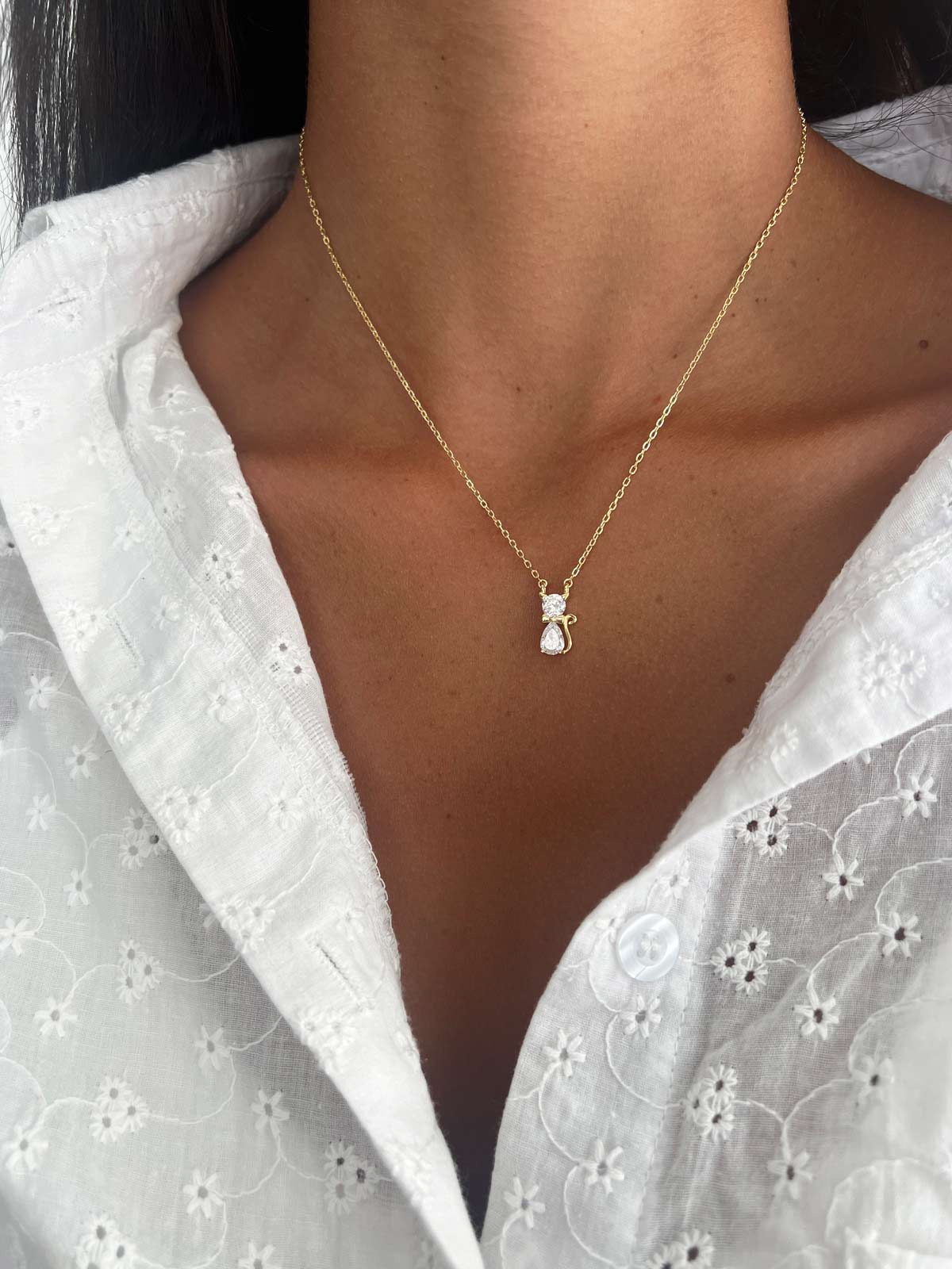 שרשרת חתול סוליטרים