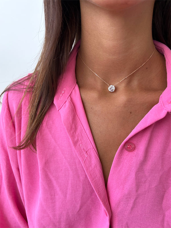 שרשרת סוליטר ענק