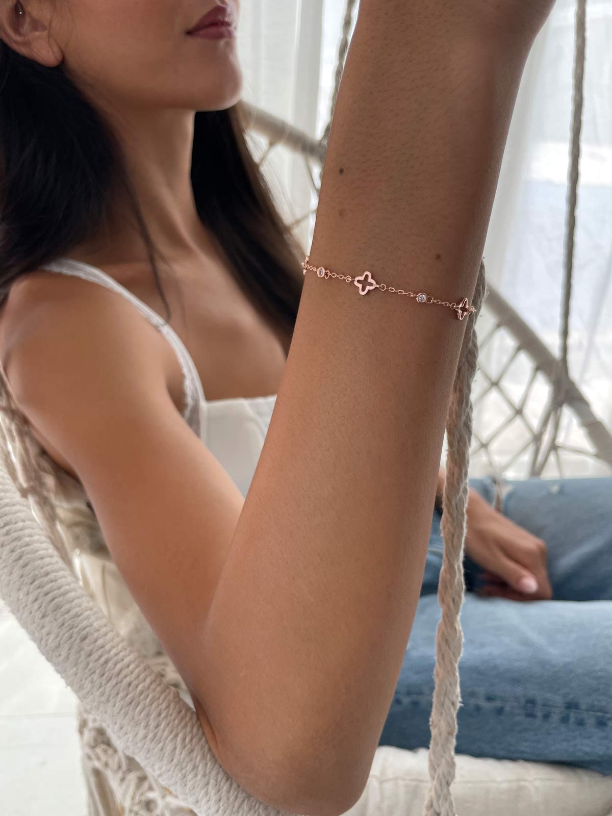 צמיד תלתנים וסוליטרים