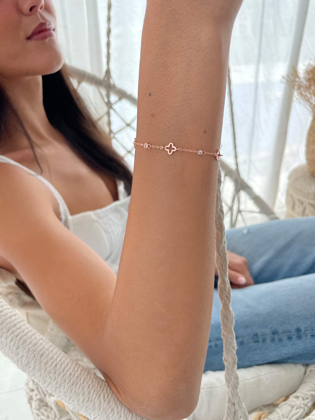 צמיד תלתנים וסוליטרים