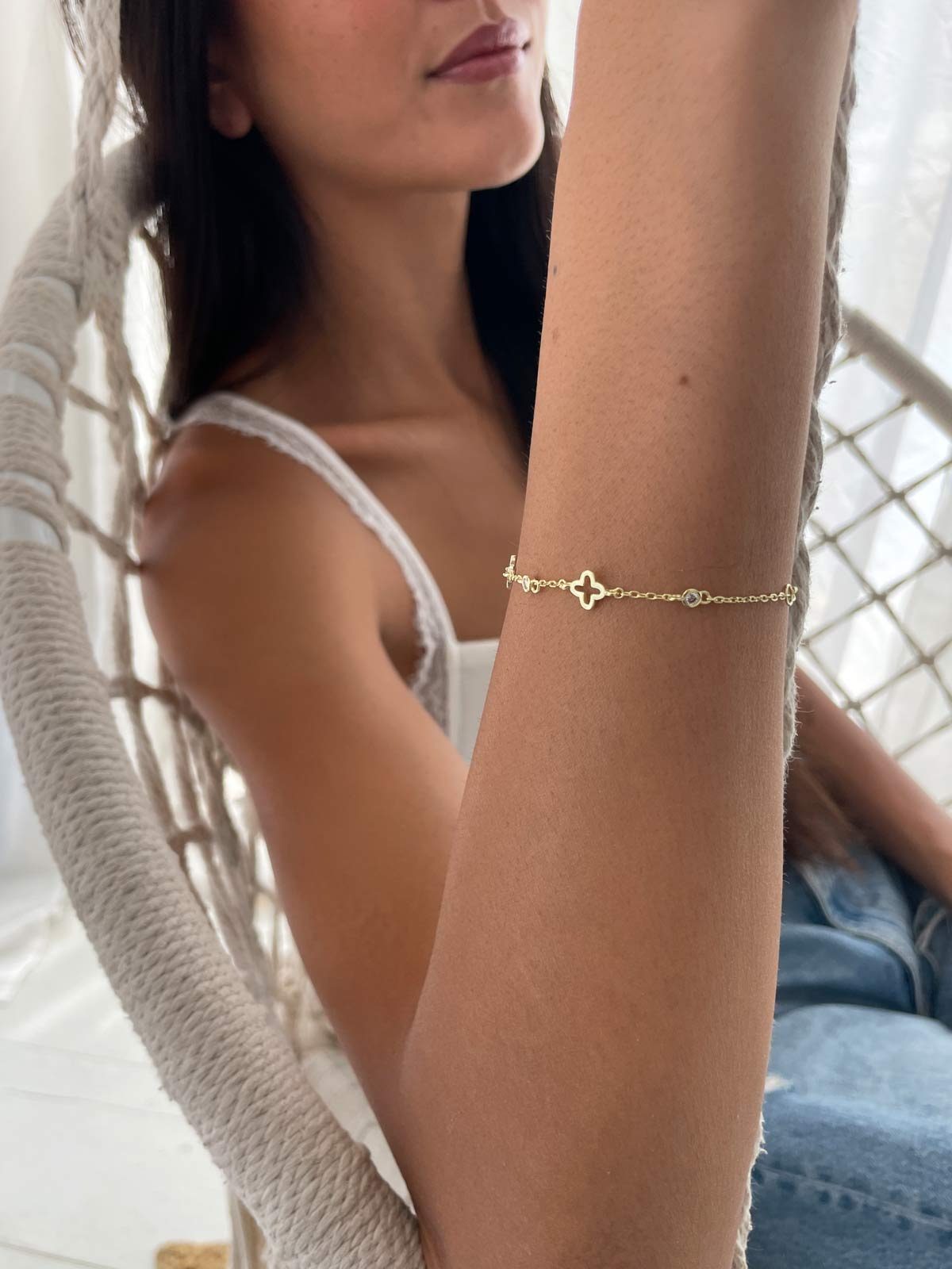 צמיד תלתנים וסוליטרים