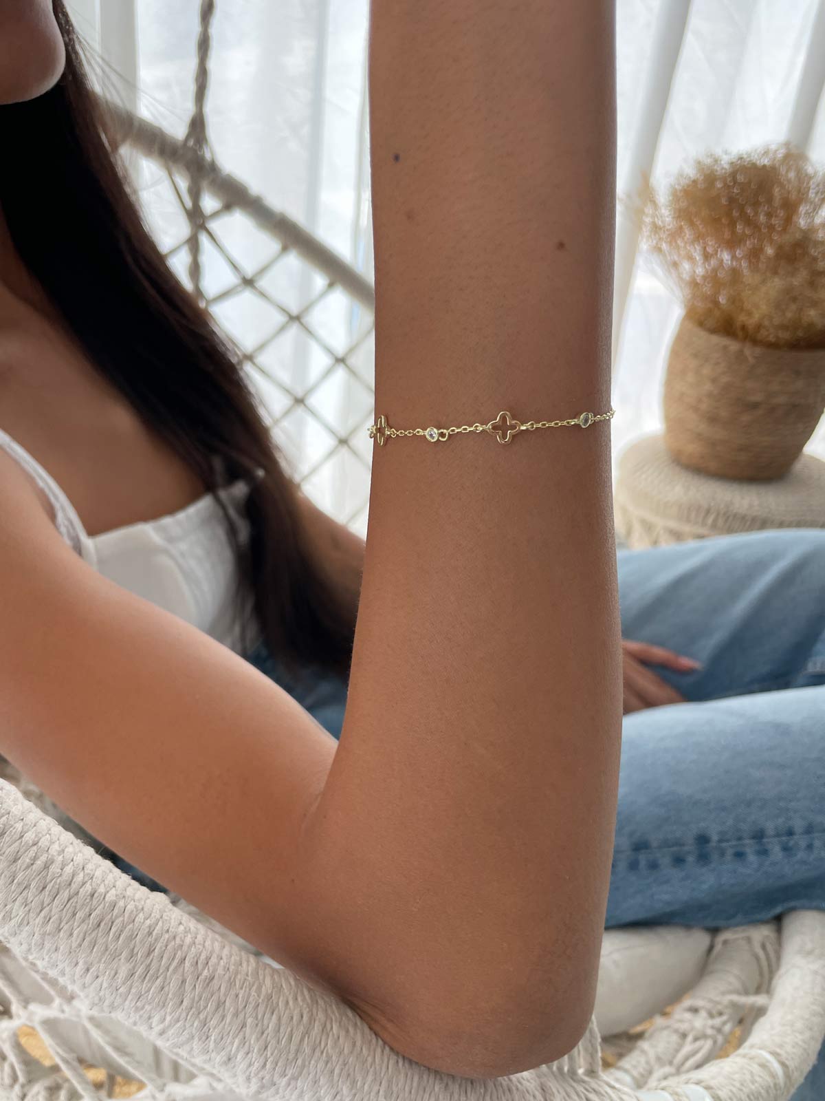 צמיד תלתנים וסוליטרים