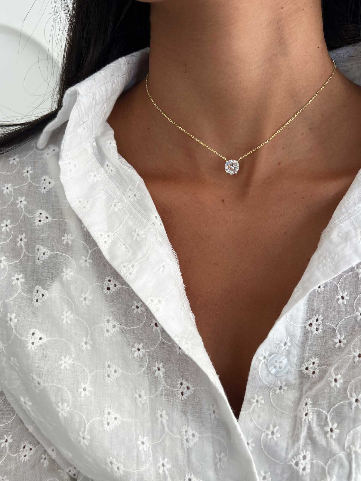 שרשרת סוליטר ענק