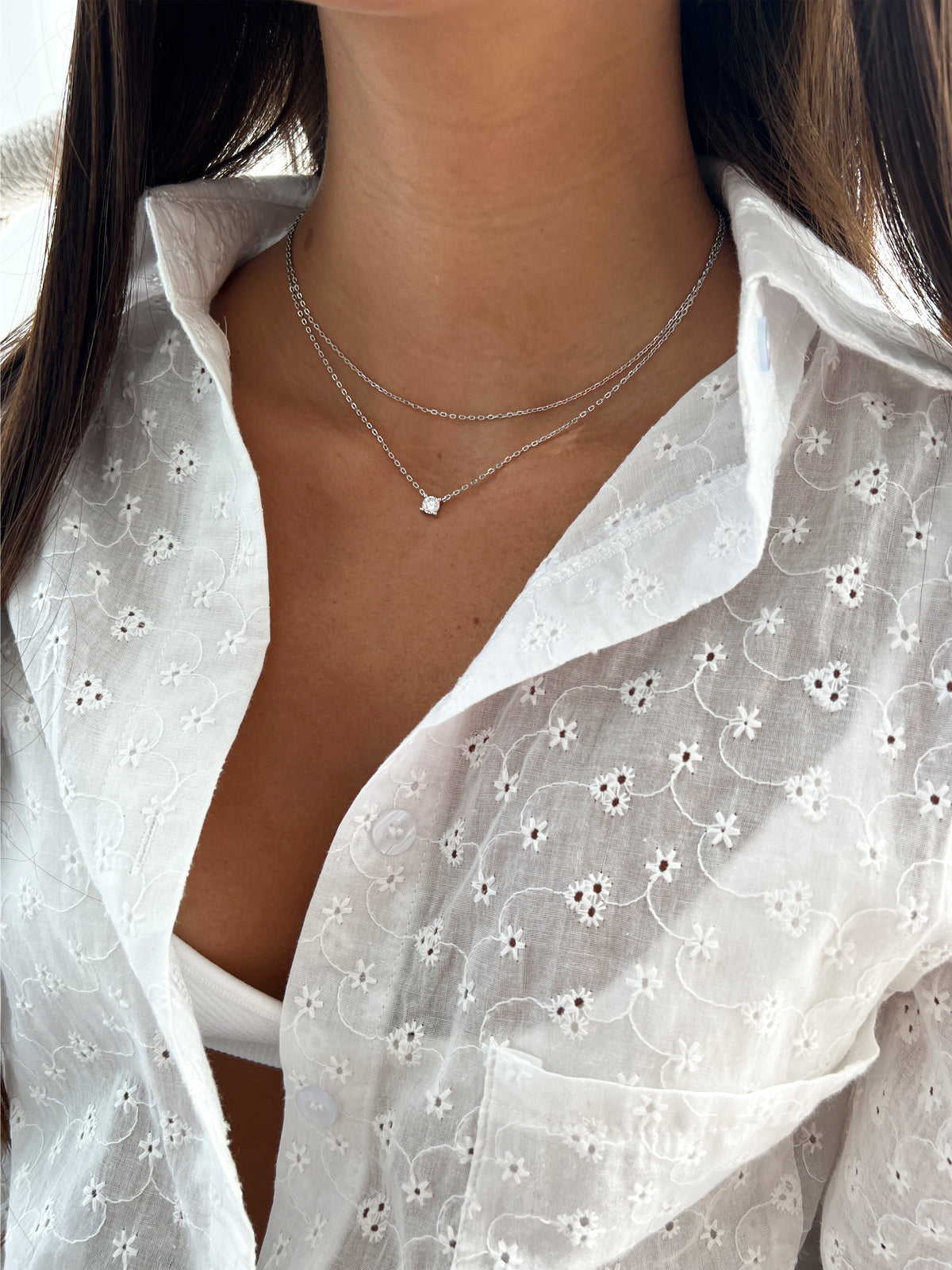 שרשרת כפולה סוליטר - מי אלמה