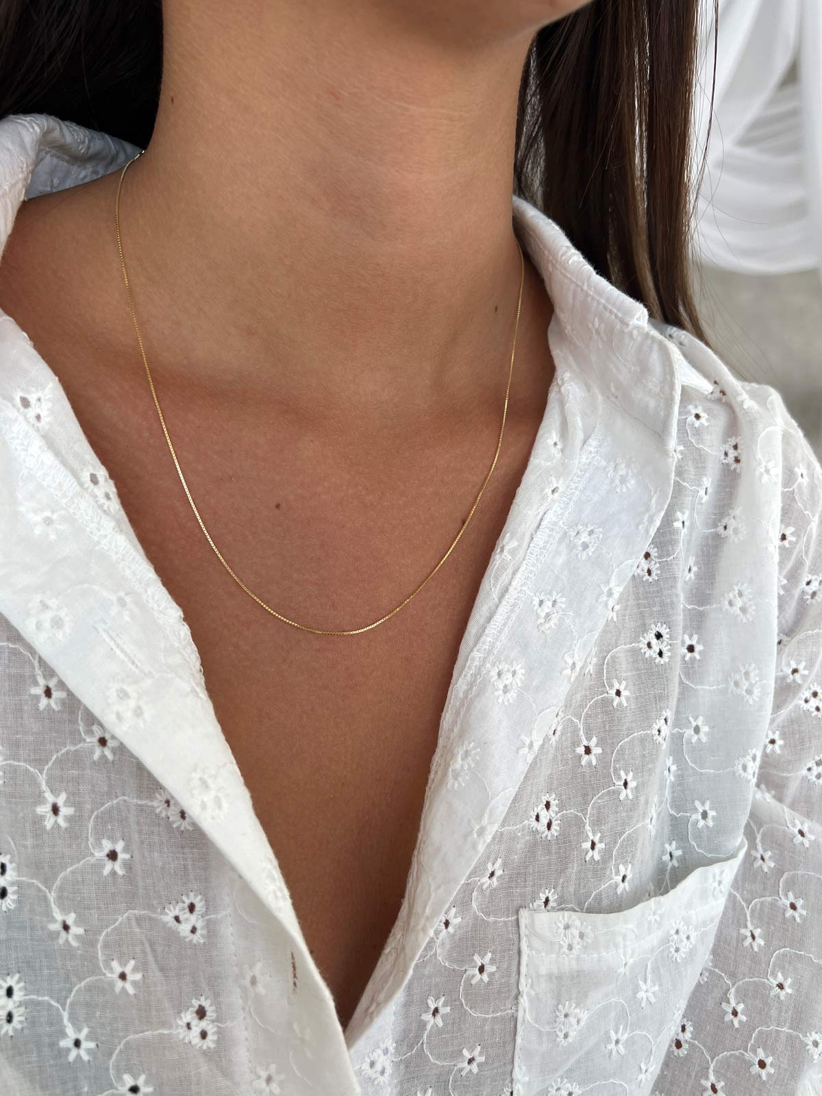 שרשרת עדינה חלקה