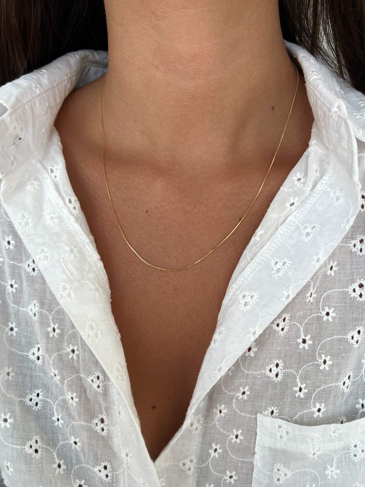 שרשרת עדינה חלקה