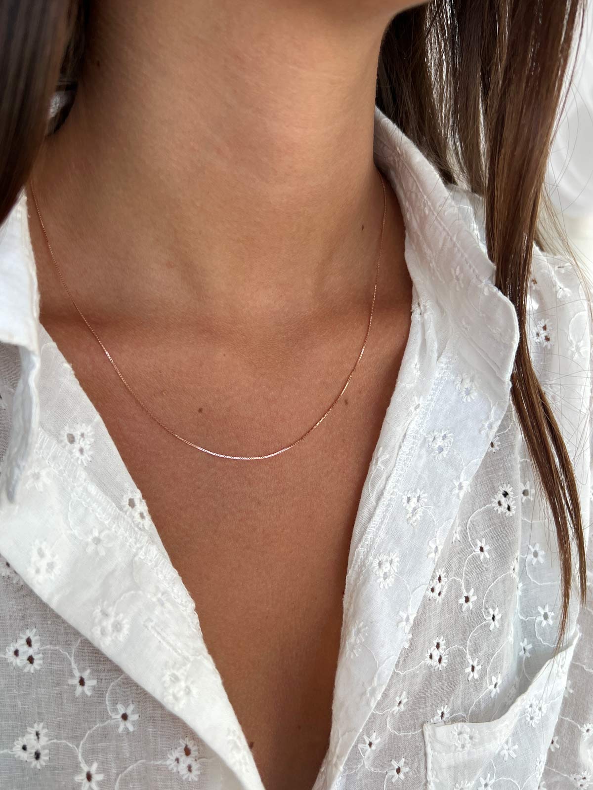 שרשרת עדינה חלקה