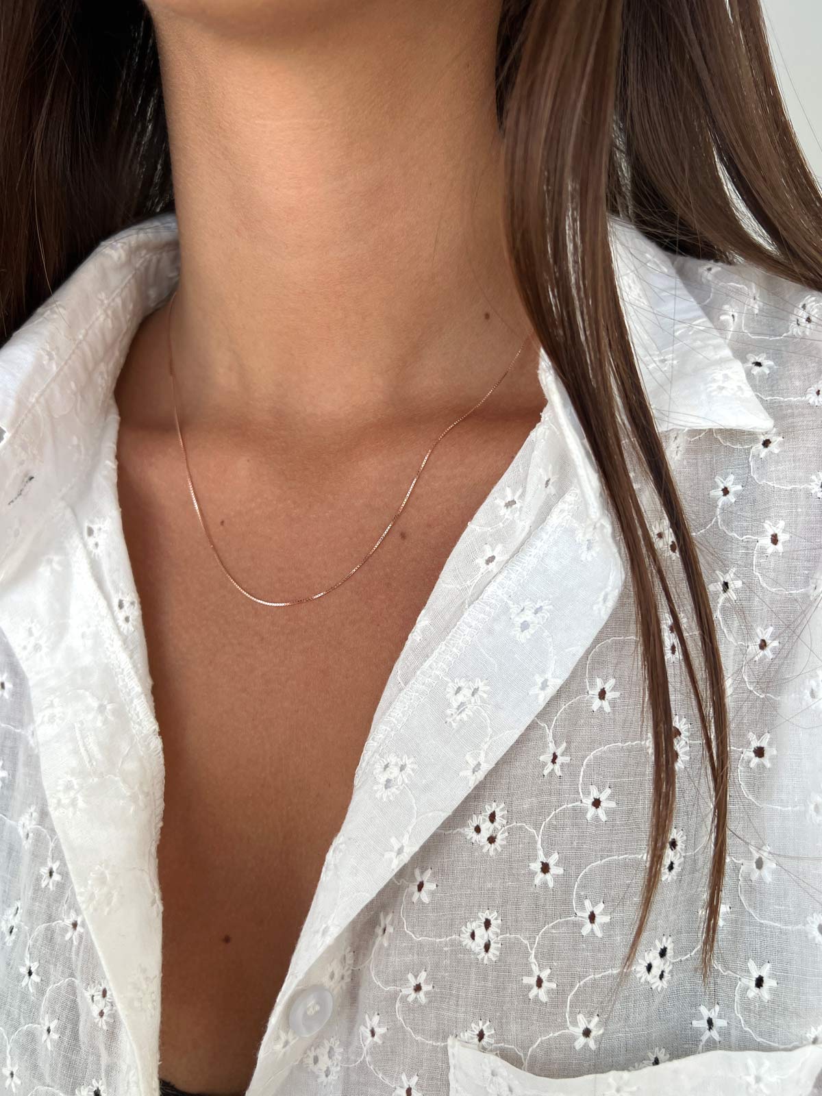 שרשרת עדינה חלקה