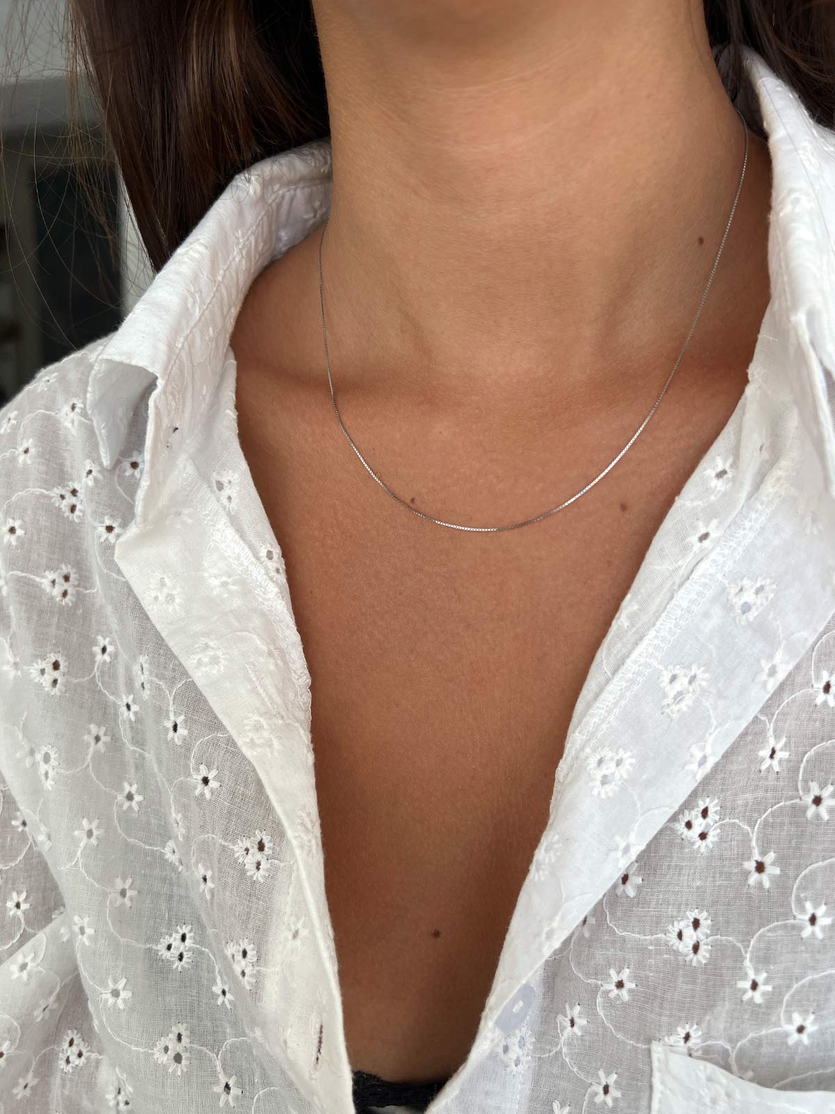 שרשרת עדינה חלקה