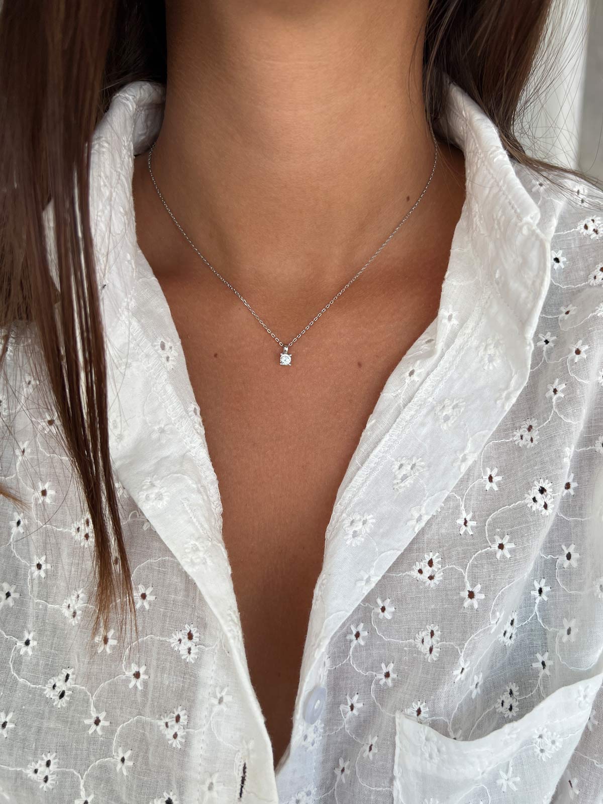 שרשרת קלאסית סוליטר קטן