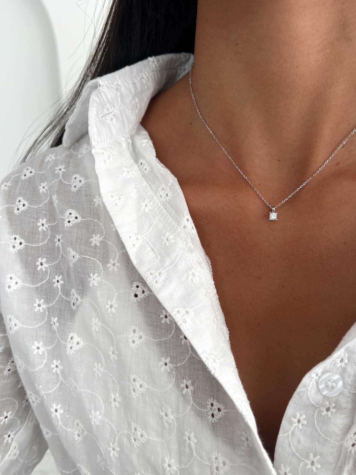 שרשרת קלאסית סוליטר קטן