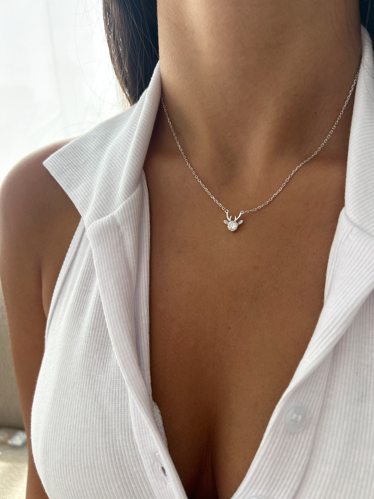 שרשרת צמודה סוליטר אייל קטן