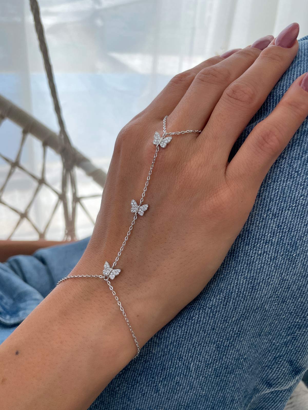 צמיד טבעת פרפרים