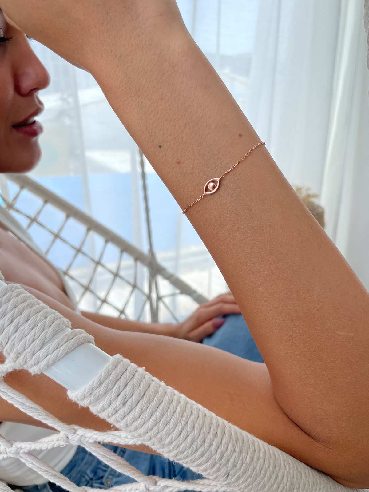 צמיד עדין עין חלקה