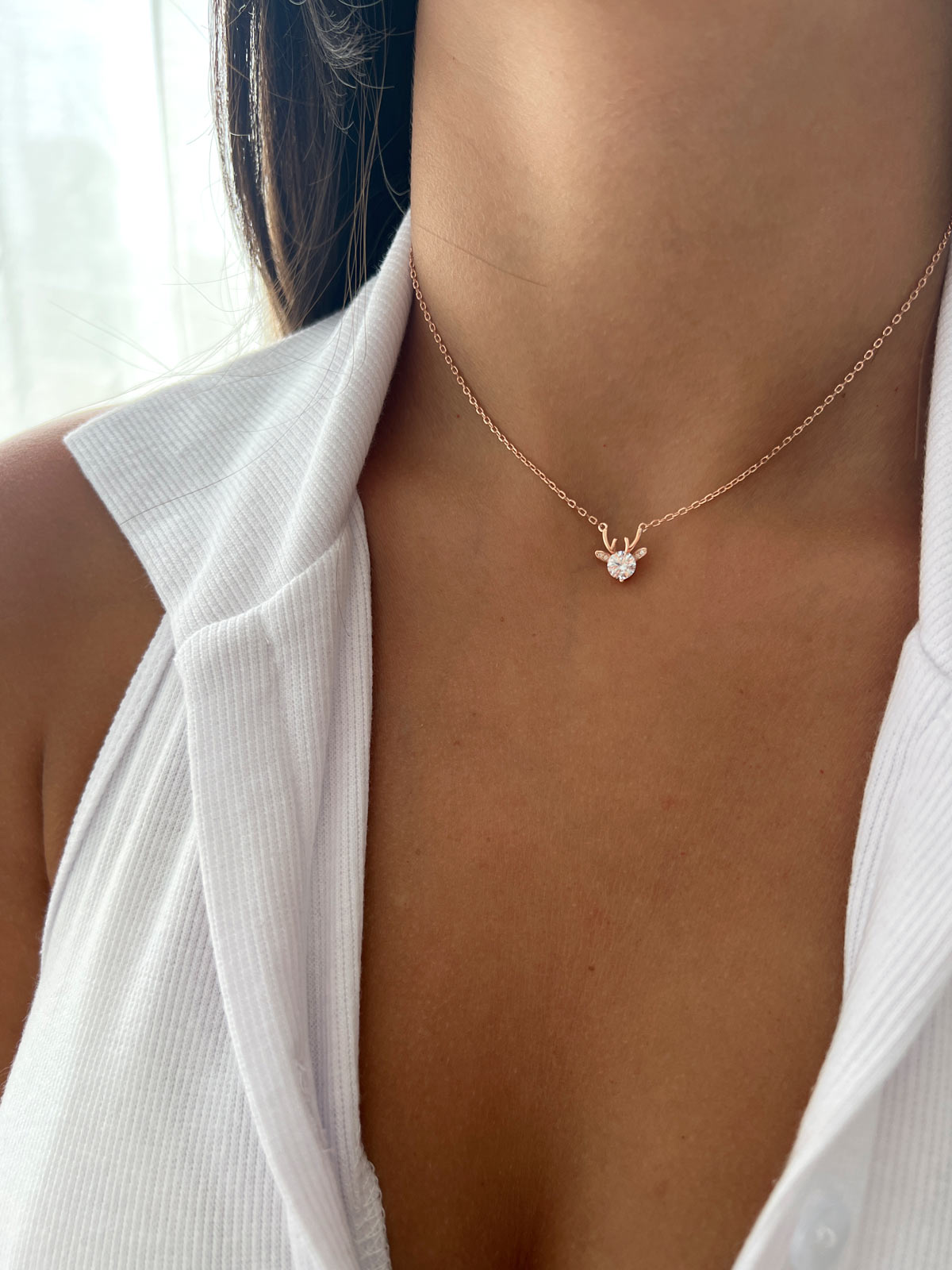 שרשרת צמודה סוליטר אייל קטן