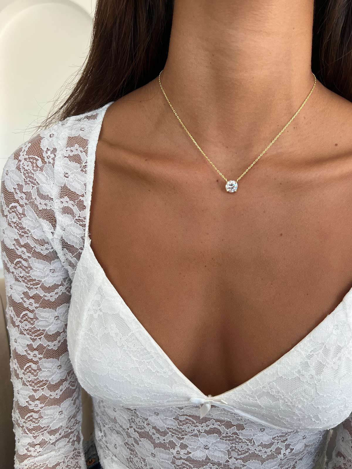 שרשרת סוליטר ענק