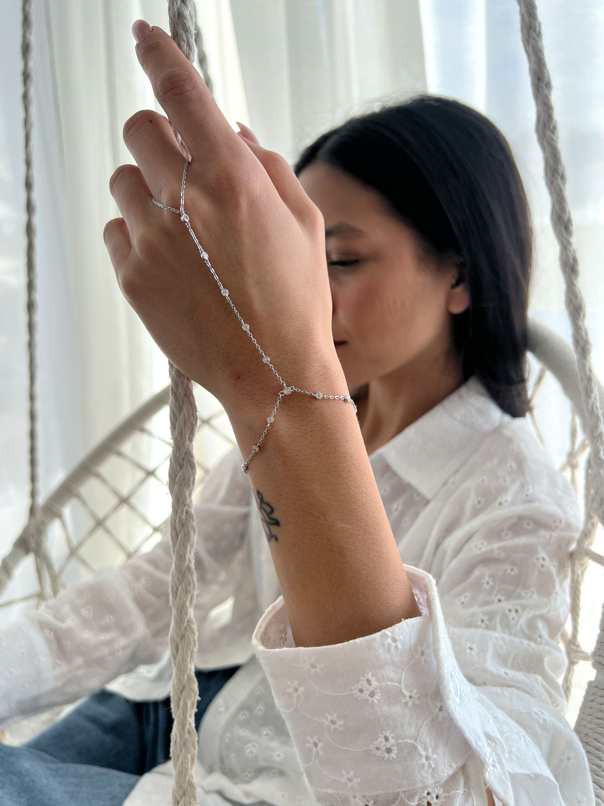 צמיד טבעת סוליטרים