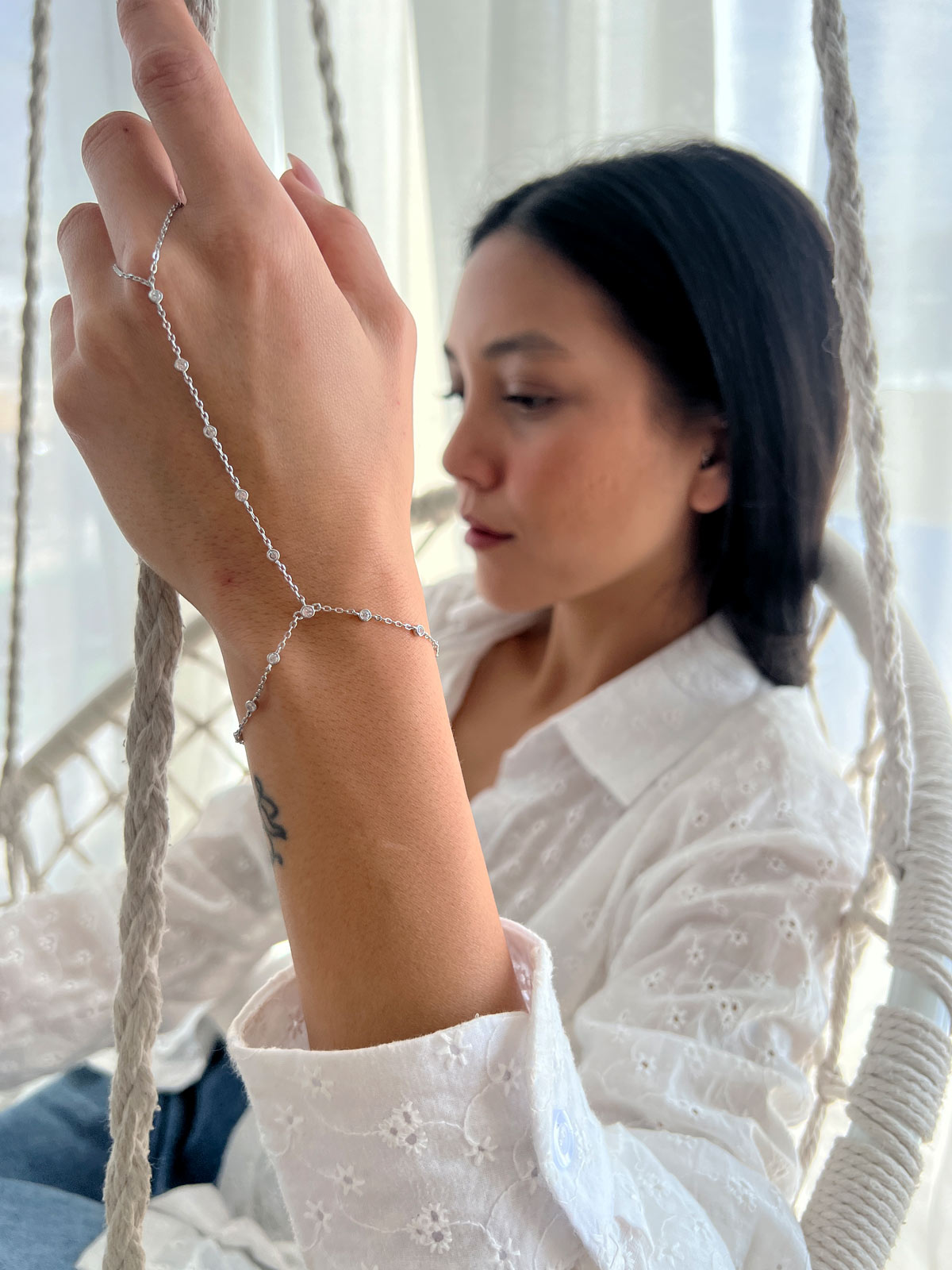 צמיד טבעת סוליטרים