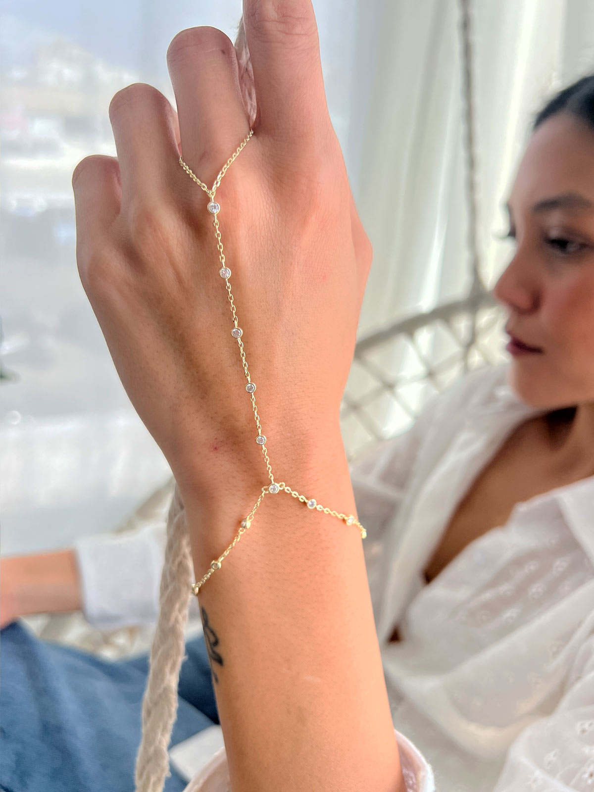 צמיד טבעת סוליטרים