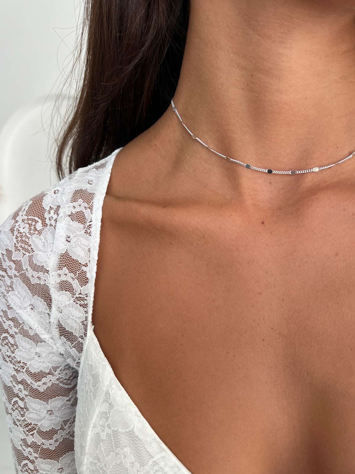 שרשרת צ'וקר חוליות ומעגלים עבים