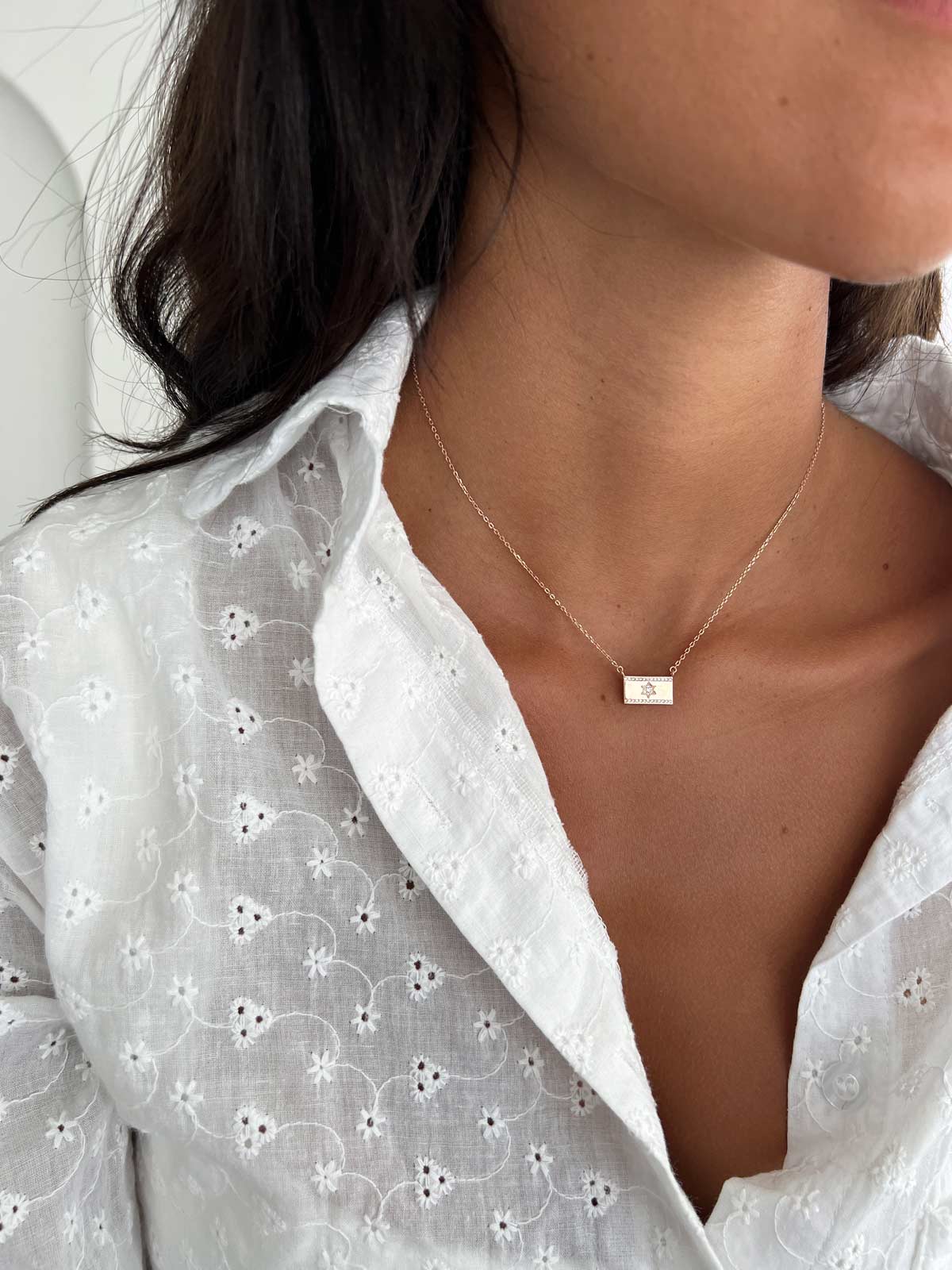 שרשרת צמודה דגל ישראל