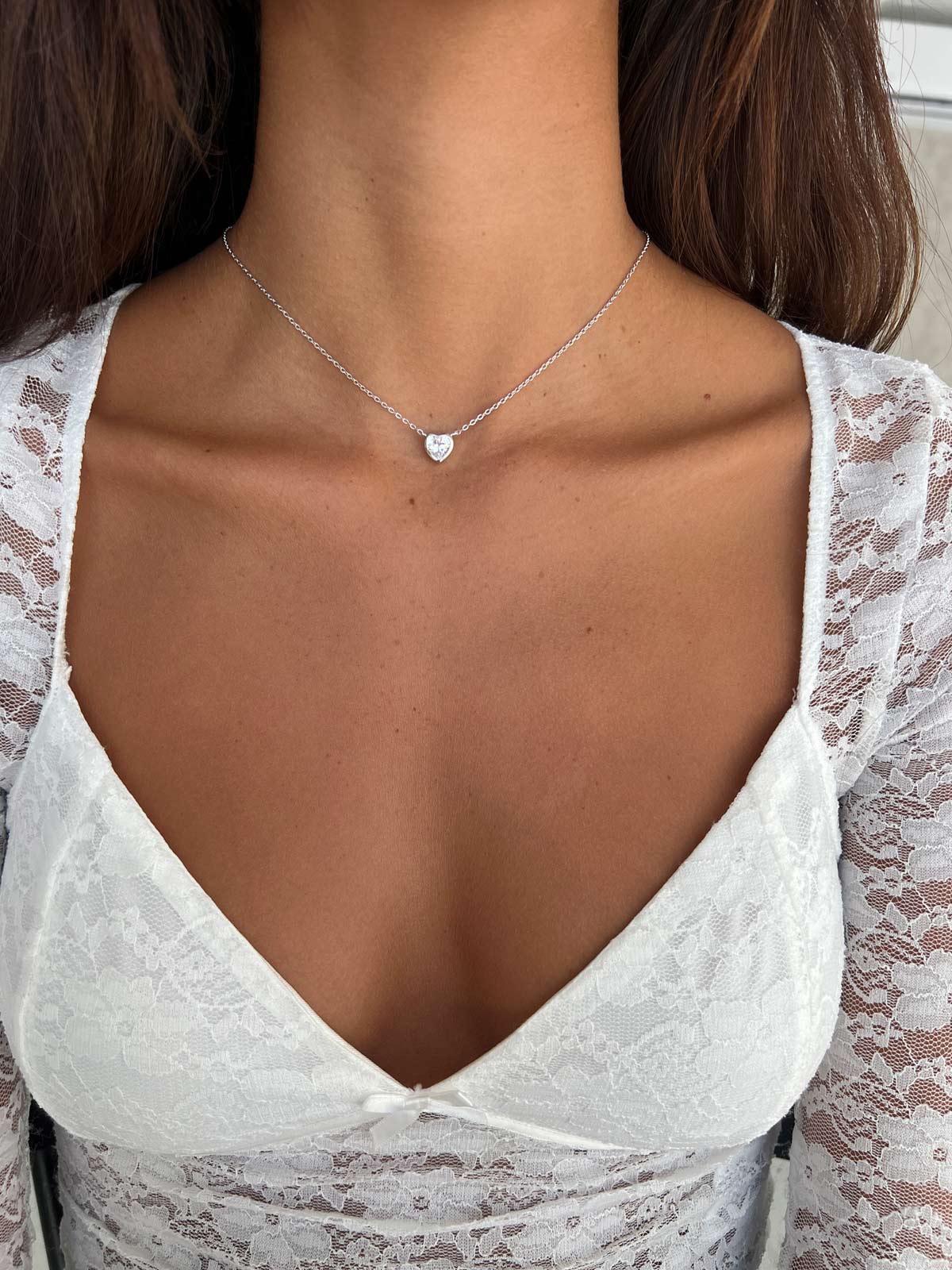 שרשרת צמודה סוליטר בזל לב