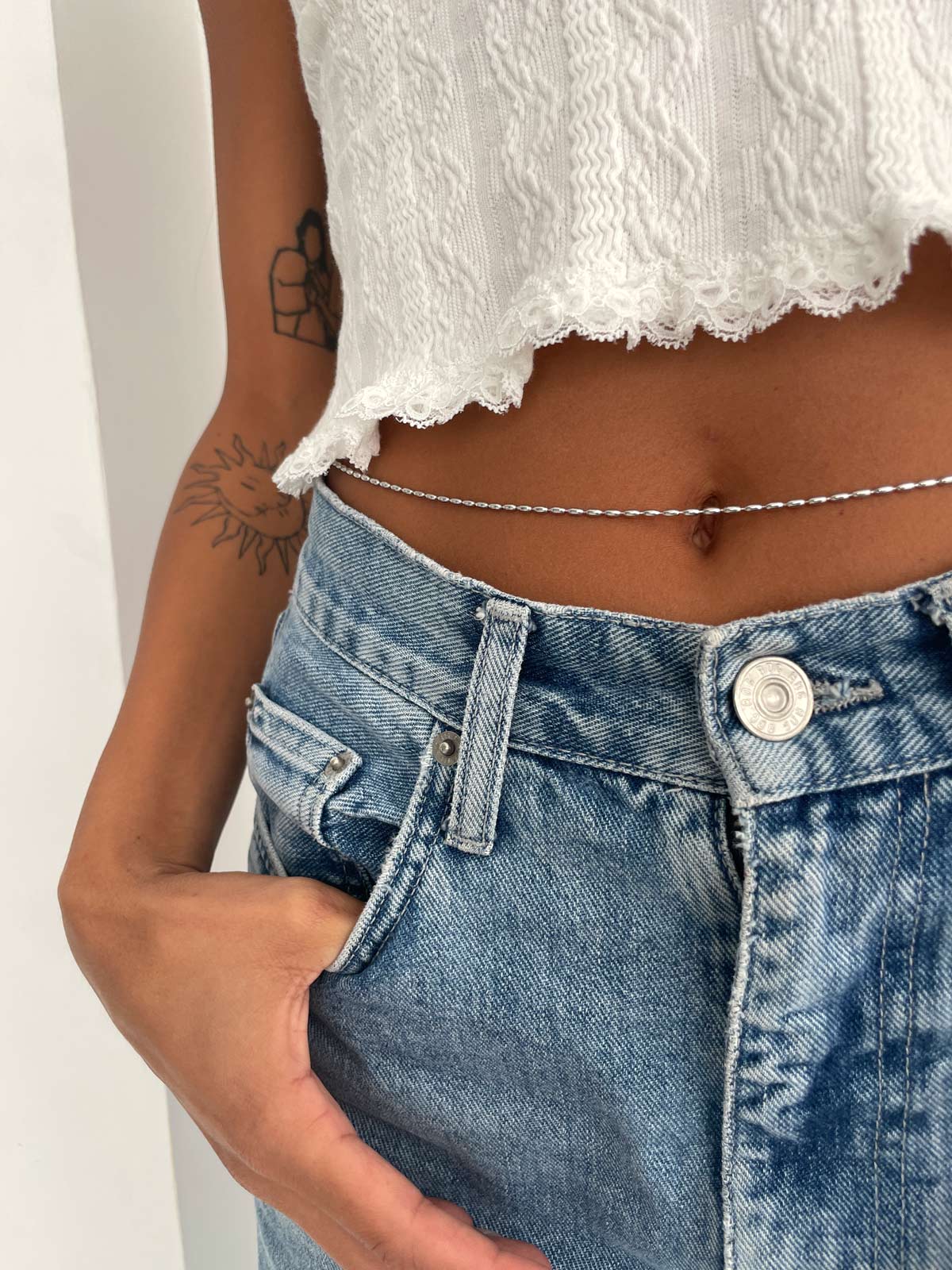 שרשרת חרוזים ארוכים ארוכה + בטן