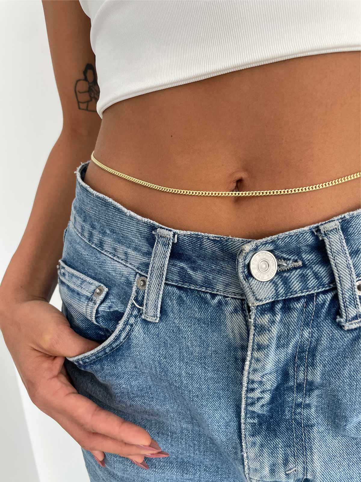 שרשרת חוליות ארוכה + בטן