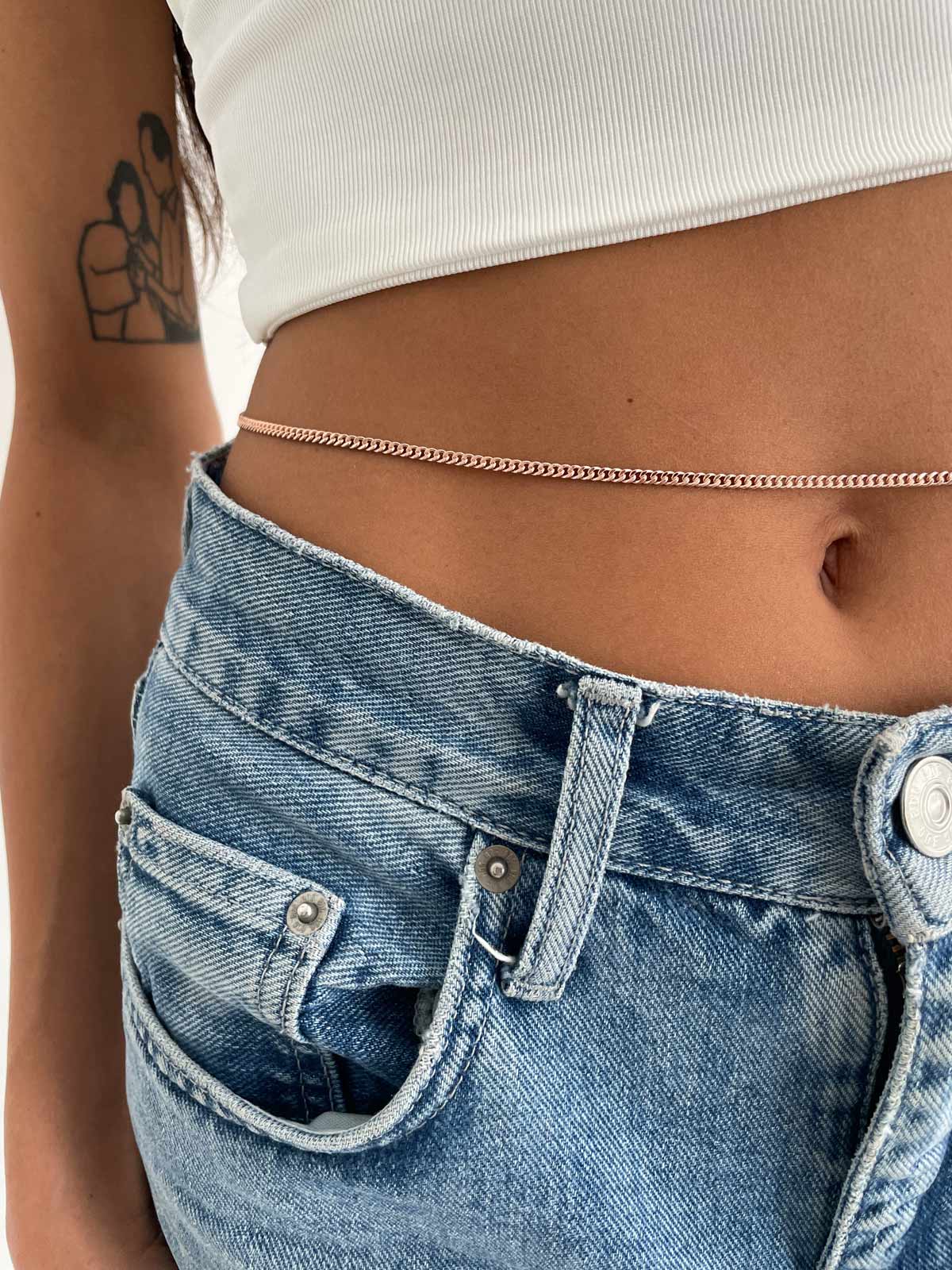 שרשרת חוליות ארוכה + בטן