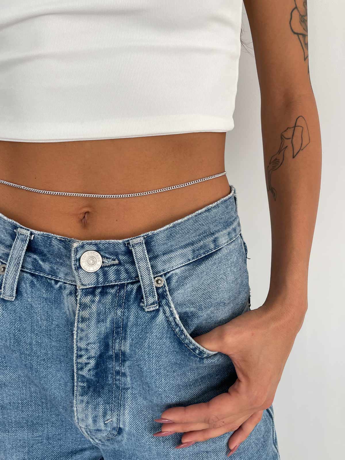 שרשרת חוליות ארוכה + בטן