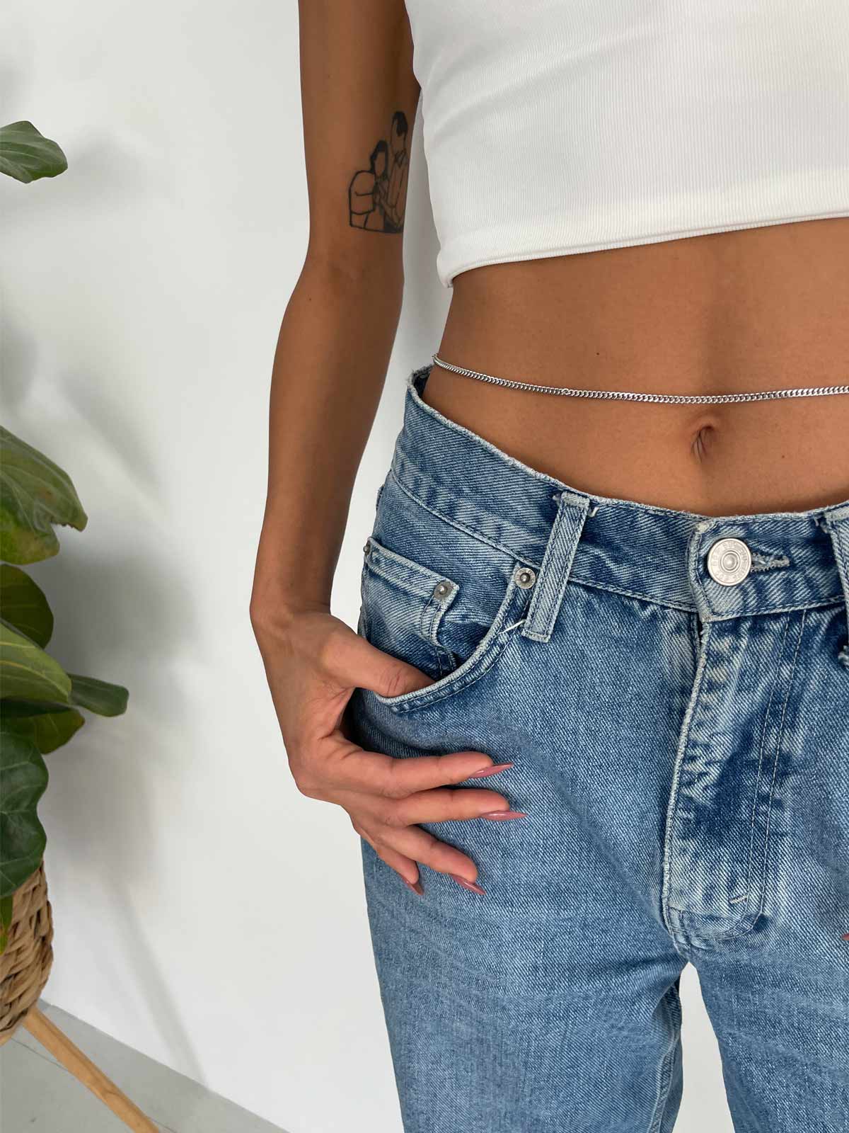 שרשרת חוליות ארוכה + בטן