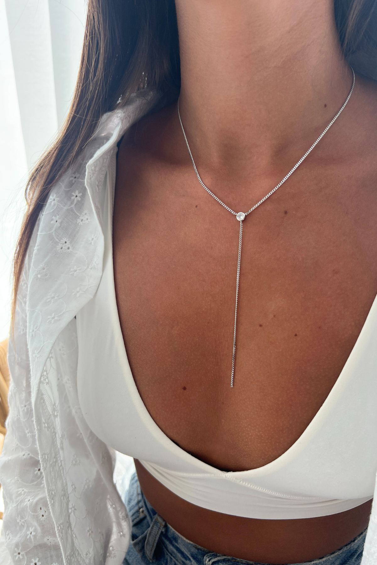 שרשרת עניבה חוליות וסוליטר