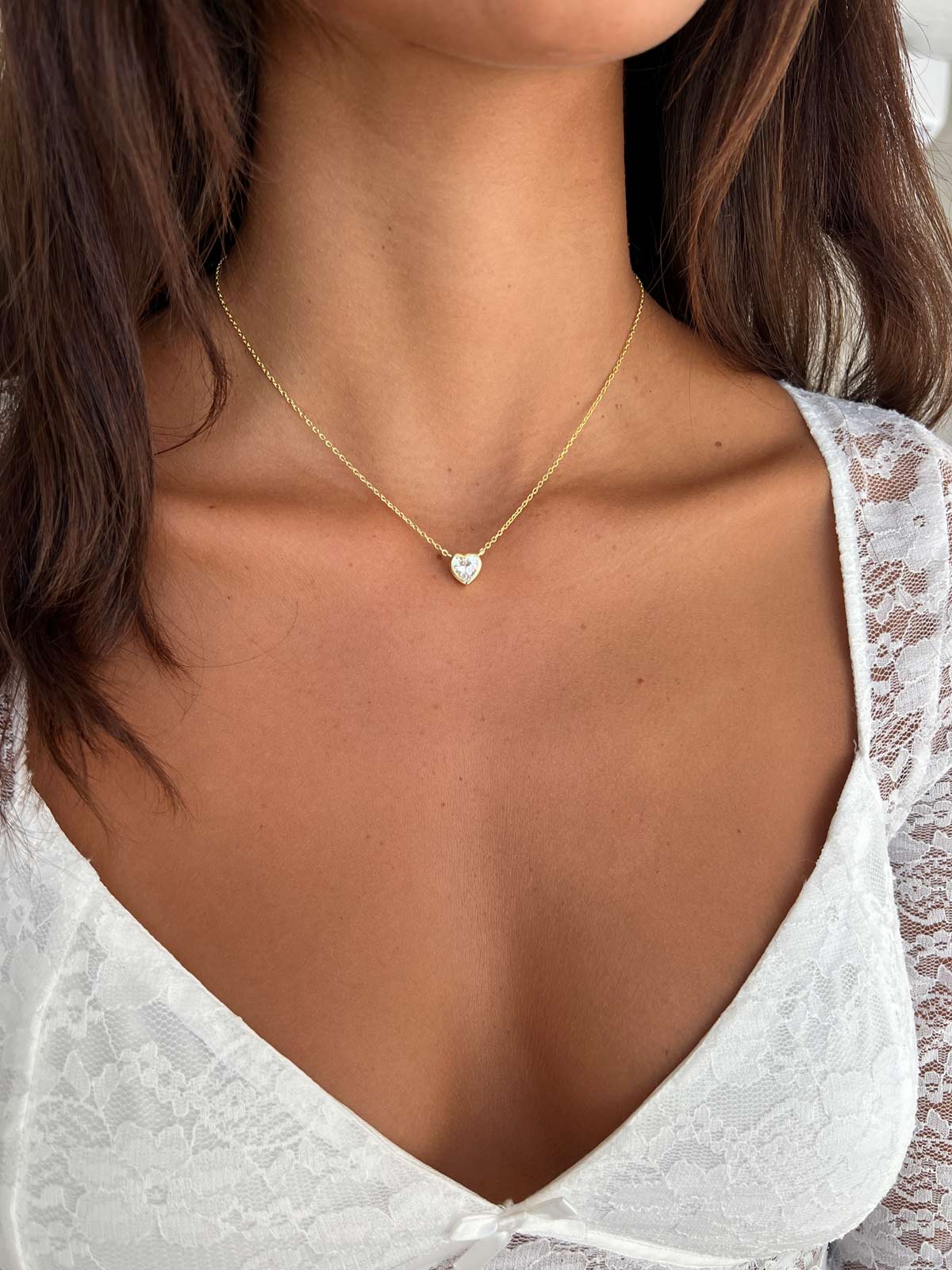 שרשרת צמודה סוליטר בזל לב