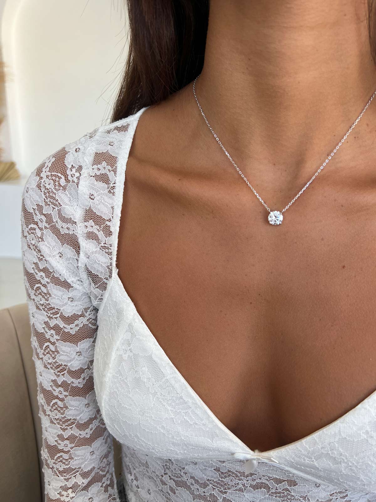 שרשרת סוליטר ענק