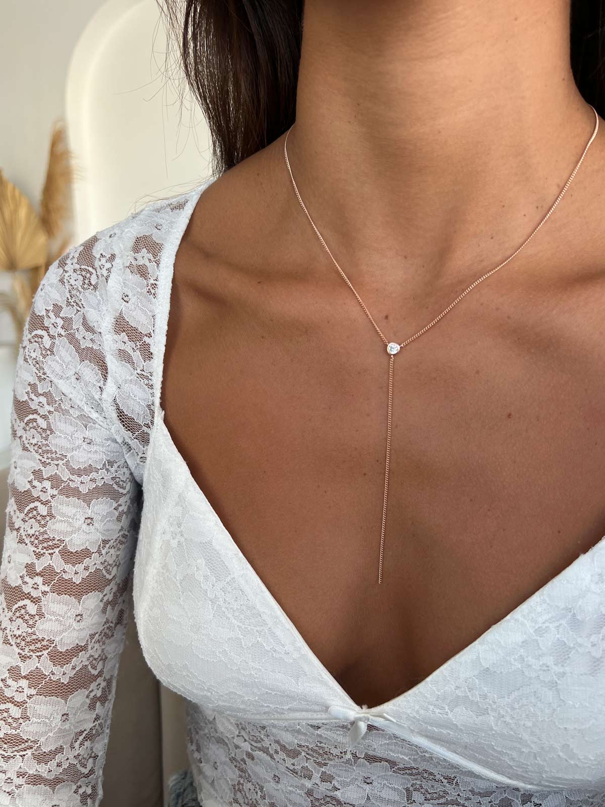 שרשרת עניבה חוליות וסוליטר