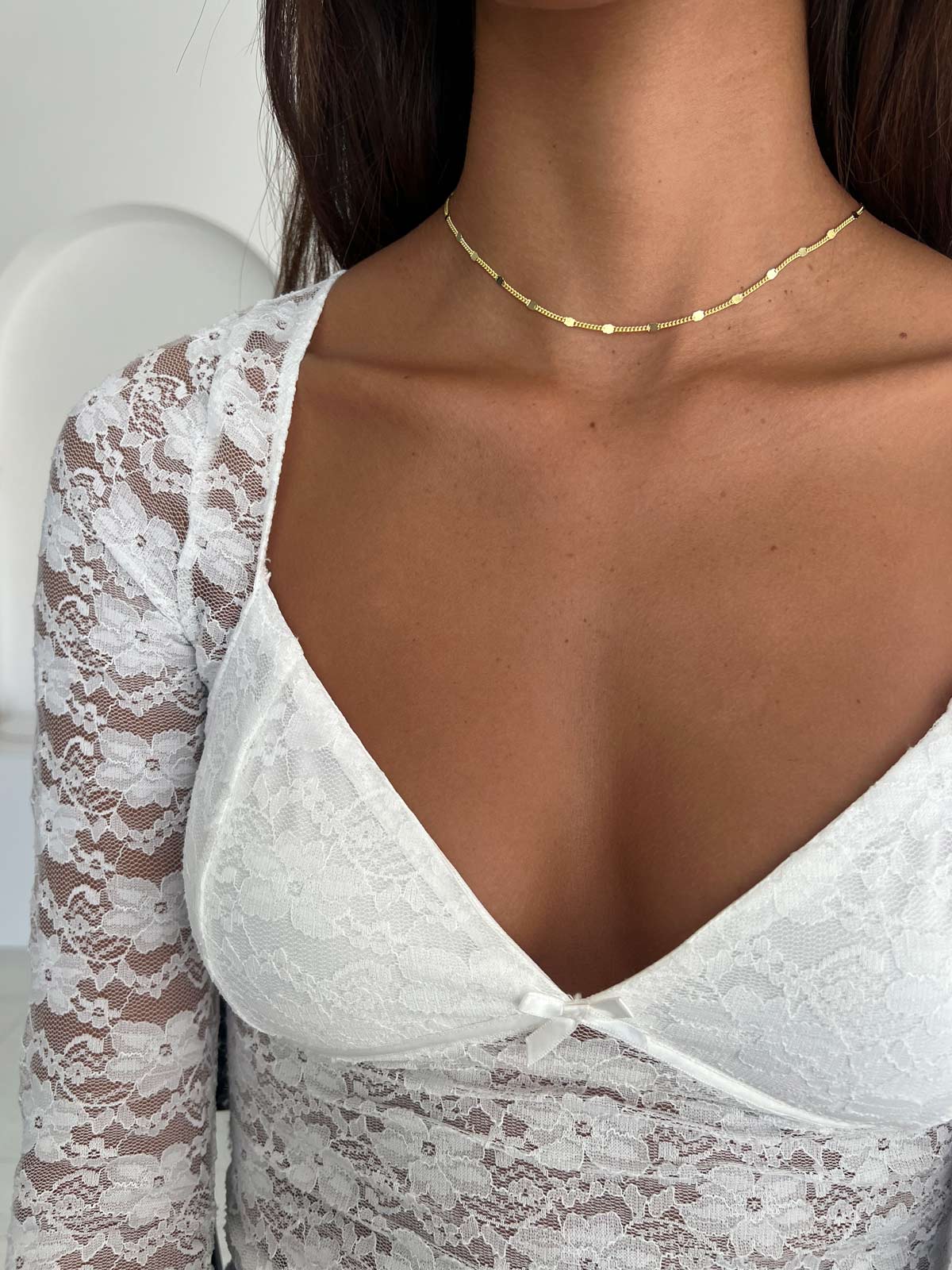 שרשרת צ'וקר חוליות ומעגלים עבים