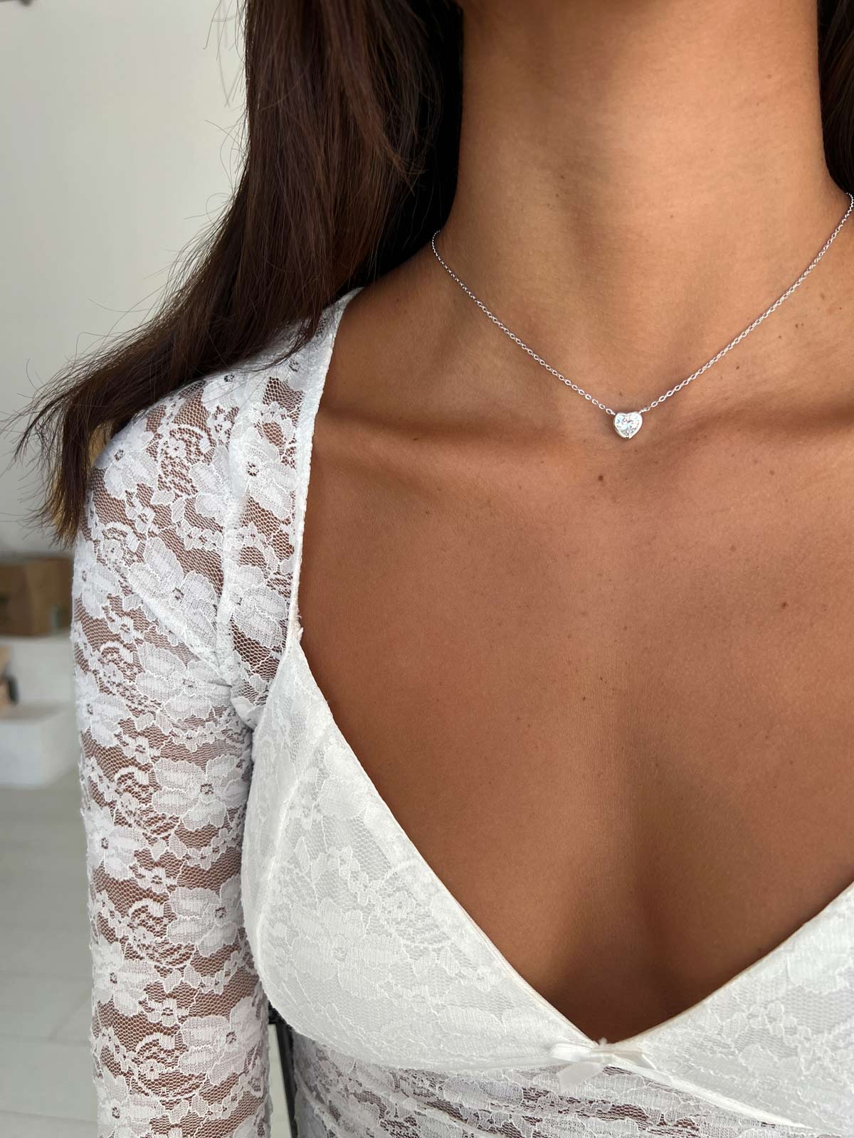 שרשרת צמודה סוליטר בזל לב